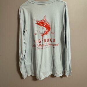 Big Rock Marlin Tournament Long Sleeve Cotton Shirt size Large